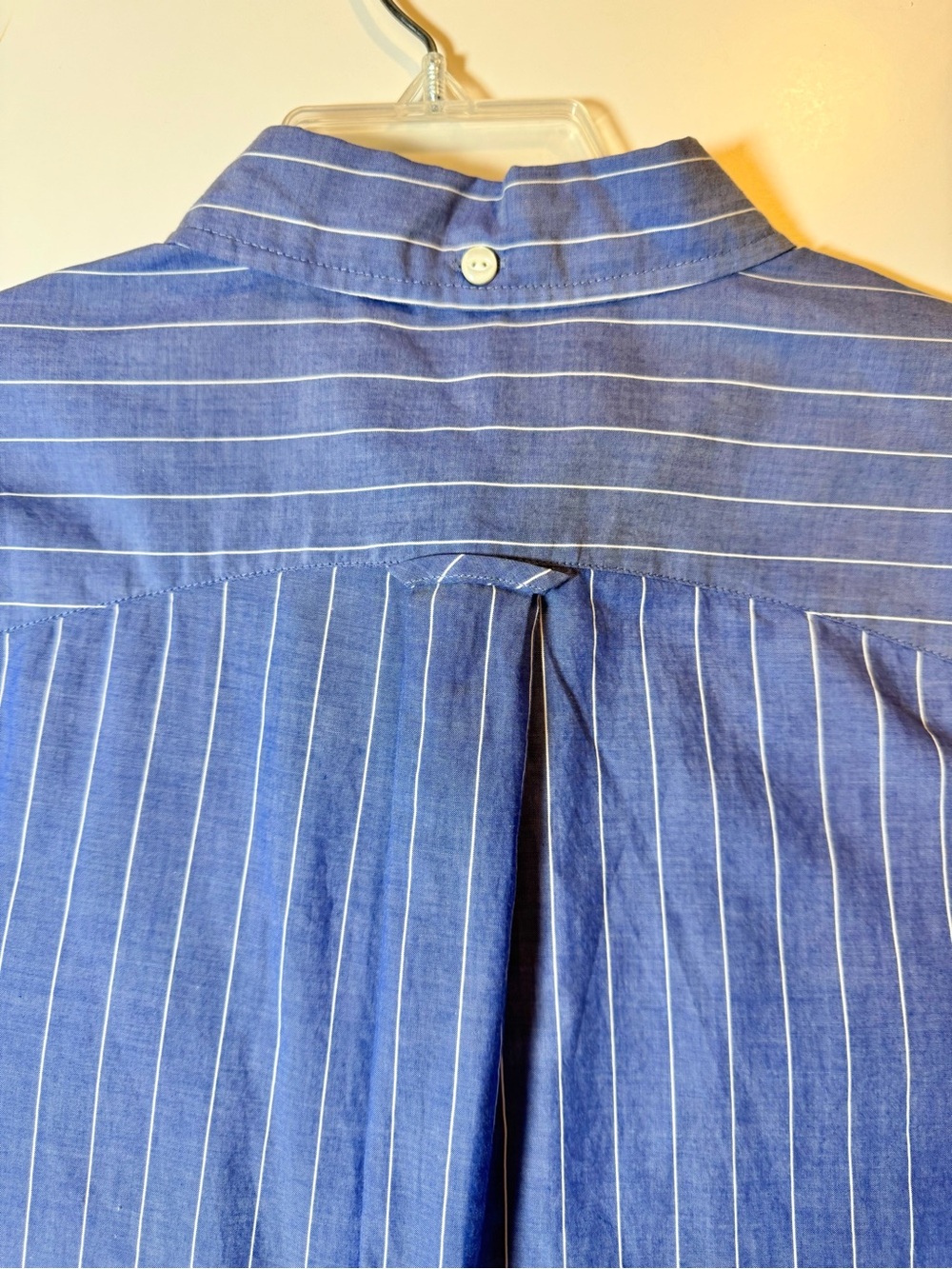 NWT Alex Mill Blue and White Striped Casual Popover Shirt Size Medium Loose Fit - Picture 7 of 13